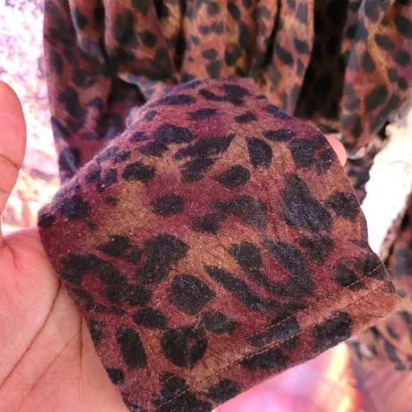 Colorful, Leopard Print Babydoll Top - Picture 5 of 9